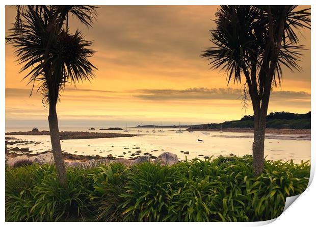 Captivating Sunset Over St Marys Print by Simon Marlow