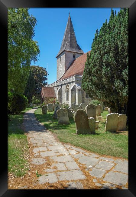 Holy Trinity Church , Bosham , West Sussex , Engla Framed Print by Philip Enticknap