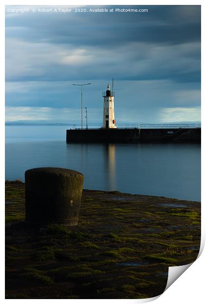 Anstruther Lighthouse Print by Robert A Taylor