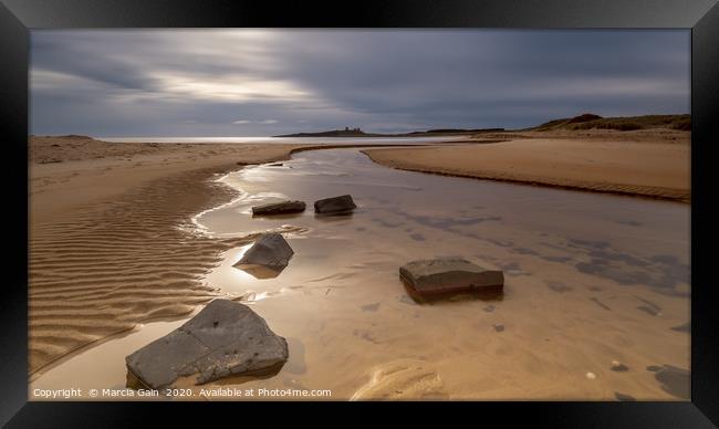Embleton estuary in Northumberland Framed Print by Marcia Reay