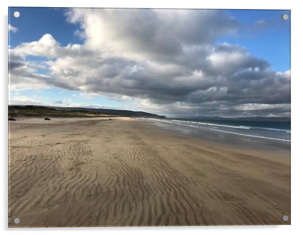 Walk along the Beach Acrylic by Colin Reeves