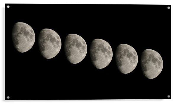 Moon phase composite Acrylic by mark humpage