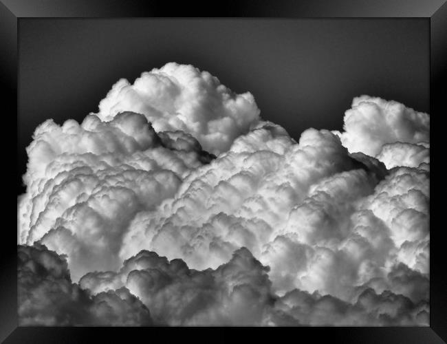 Bubbling Clouds Framed Print by mark humpage