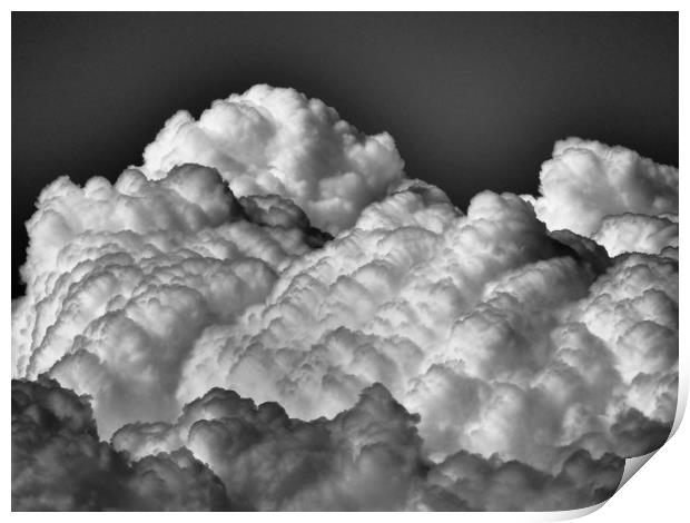 Bubbling Clouds Print by mark humpage
