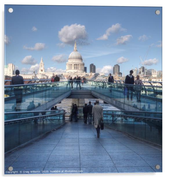 Millennium Bridge, London  Acrylic by Craig Williams