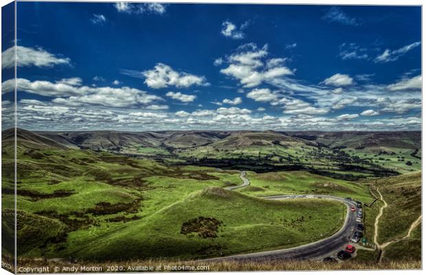 View from Mam Tor Canvas Print by Andy Morton