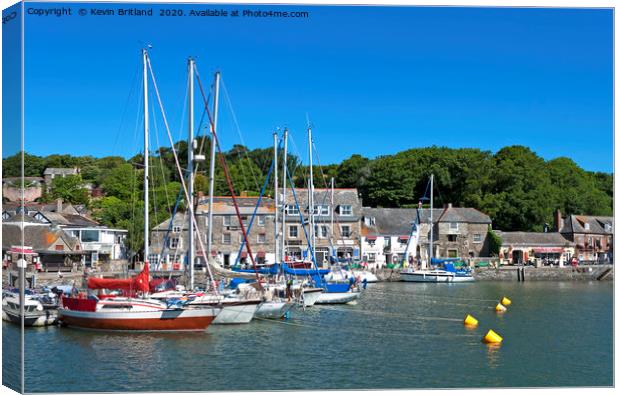 padstow harbour cornwall Canvas Print by Kevin Britland