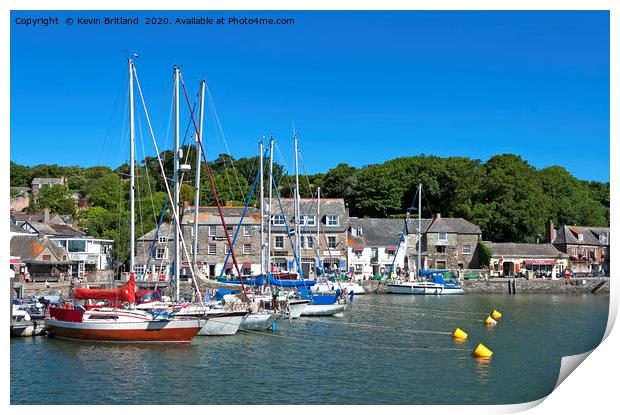 padstow harbour cornwall Print by Kevin Britland