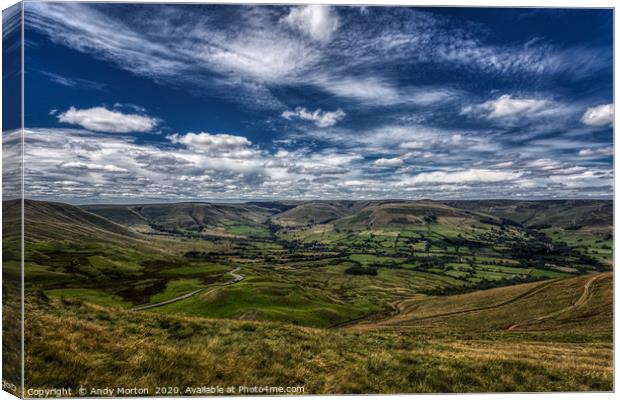 Over The Hills And Far Away Canvas Print by Andy Morton