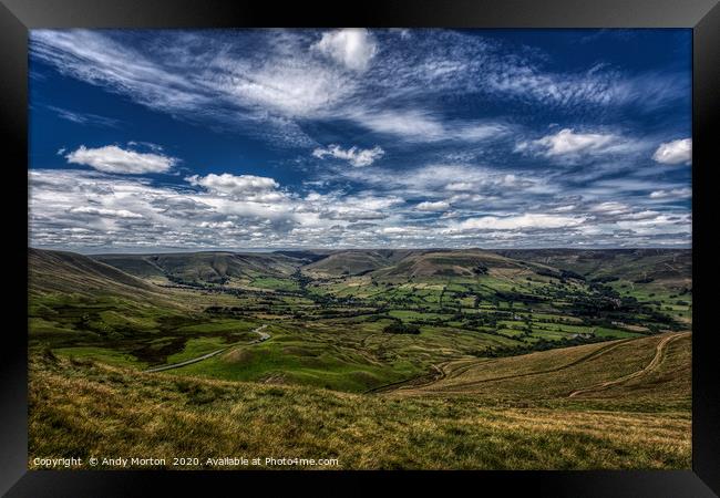 Over The Hills And Far Away Framed Print by Andy Morton