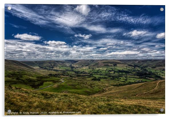 Over The Hills And Far Away Acrylic by Andy Morton