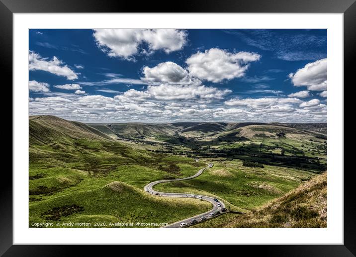The Winding Road Framed Mounted Print by Andy Morton