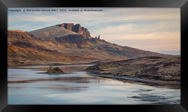 The Old Man of Storr  Isle of Skye Scotland Framed Print by Phil Durkin DPAGB BPE4
