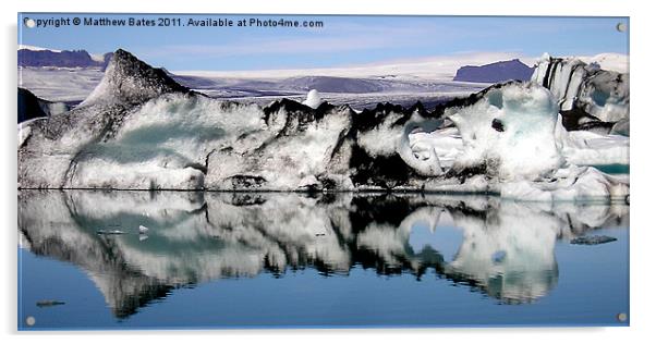 Iceberg Reflection Acrylic by Matthew Bates