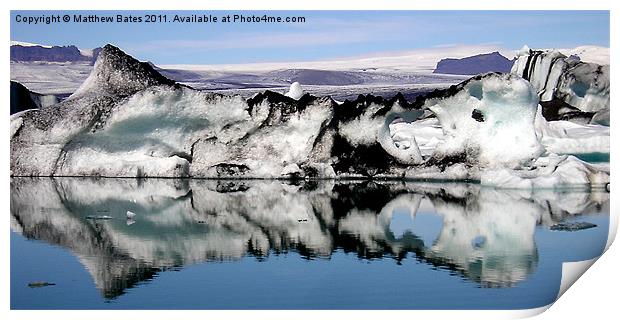 Iceberg Reflection Print by Matthew Bates