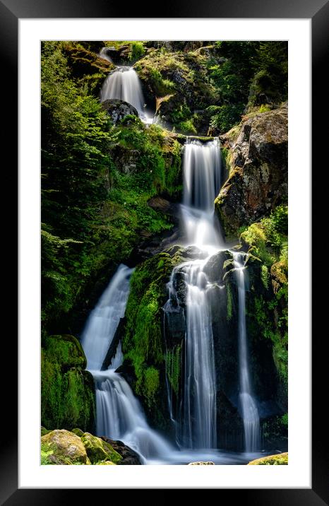 Triberg Waterfalls Framed Mounted Print by DiFigiano Photography
