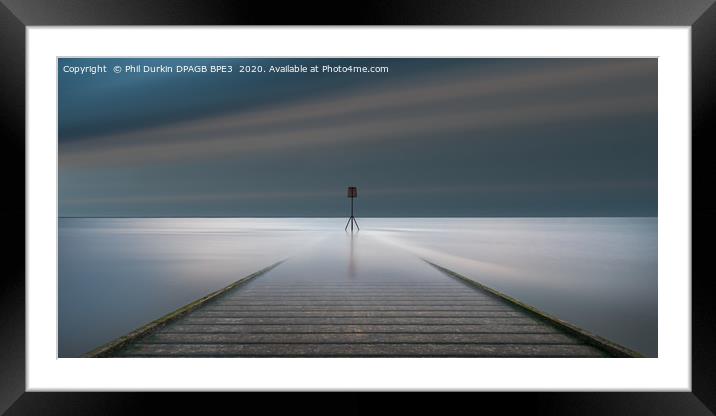 Surreal Lytham Lifeboat Jetty  Framed Mounted Print by Phil Durkin DPAGB BPE4
