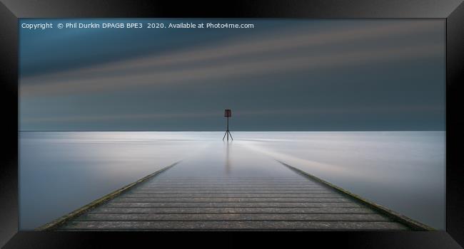 Surreal Lytham Lifeboat Jetty  Framed Print by Phil Durkin DPAGB BPE4