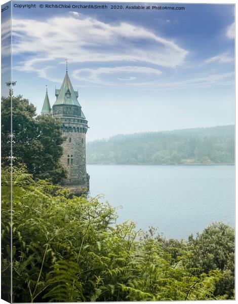 Lake Vyrnwy Tower Canvas Print by ROCS Adventures