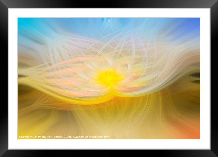 Light and motion in yellow  Framed Mounted Print by PhotoStock Israel