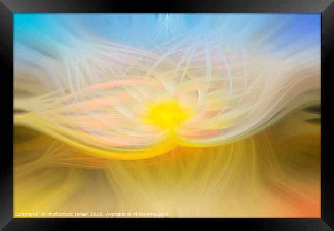 Light and motion in yellow  Framed Print by PhotoStock Israel