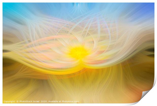 Light and motion in yellow  Print by PhotoStock Israel