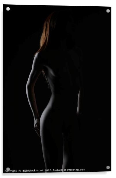 Ginger model artistic nude Acrylic by PhotoStock Israel