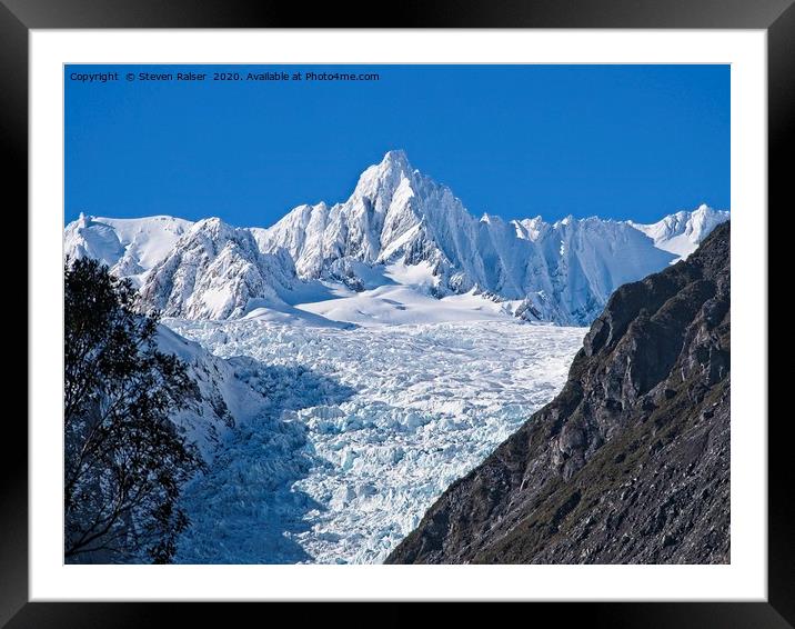 Fox Glacier - New Zealand Alps  Framed Mounted Print by Steven Ralser
