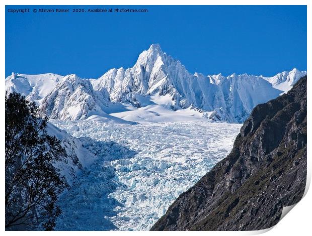 Fox Glacier - New Zealand Alps  Print by Steven Ralser