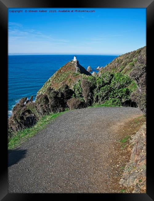 Nugget Point Lighthouse 5 - Catlins - New Zealand Framed Print by Steven Ralser