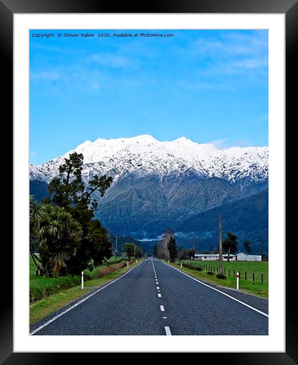 New Zealand Alps 3 Framed Mounted Print by Steven Ralser