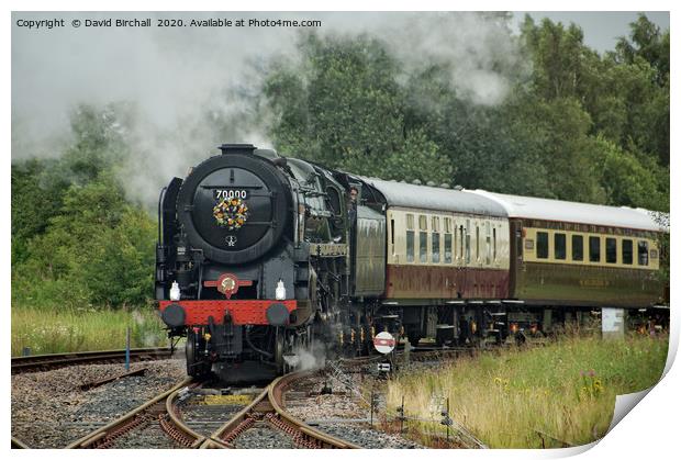 Steam locomotive 70000 Britannia Print by David Birchall