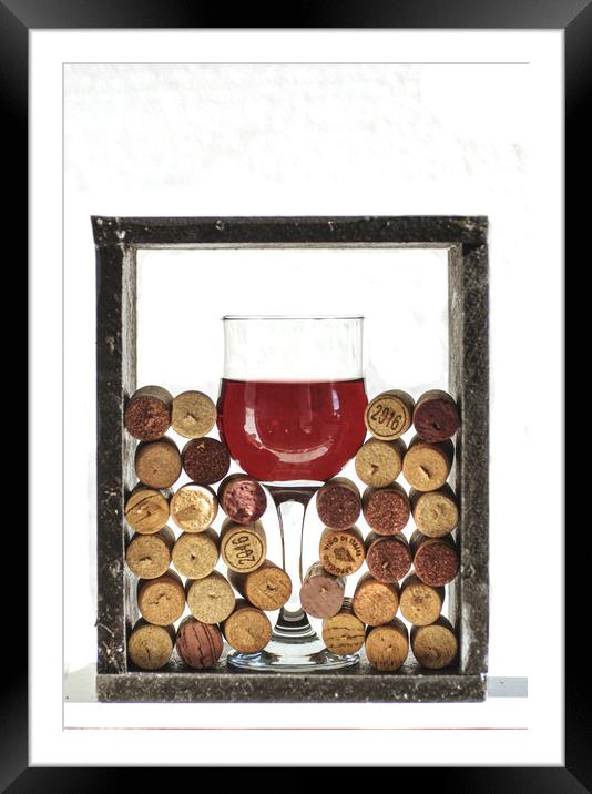This Wine is Corked Framed Mounted Print by Paul Want
