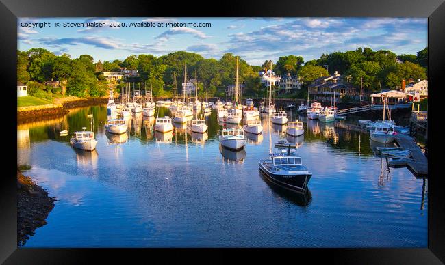 Lobster Boats - Perkins Cove - Maine Framed Print by Steven Ralser