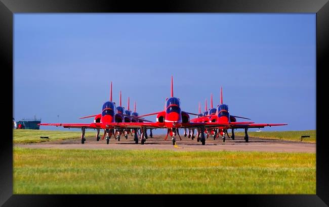 The Red Arrows Framed Print by mark Richardson