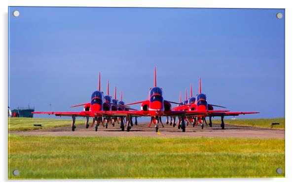 The Red Arrows Acrylic by mark Richardson