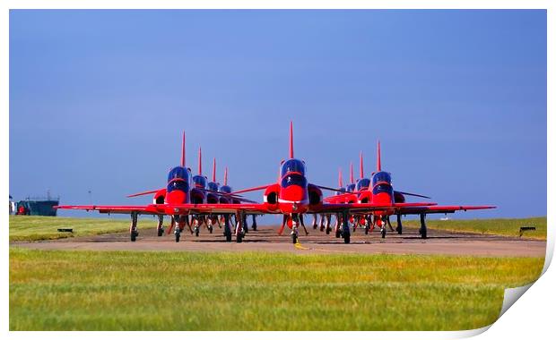 The Red Arrows Print by mark Richardson