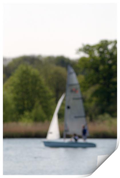 An Impressionist sailing Print by Chris Day