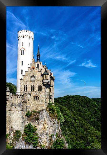 Lichtenstein Castle Framed Print by DiFigiano Photography