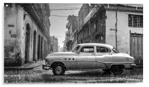 La Calle Angeles Havana Acrylic by henry harrison