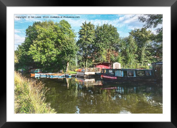The Basingstoke Canal At Odiham Framed Mounted Print by Ian Lewis