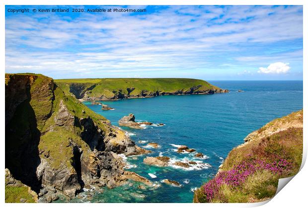 hells mouth cornwall Print by Kevin Britland