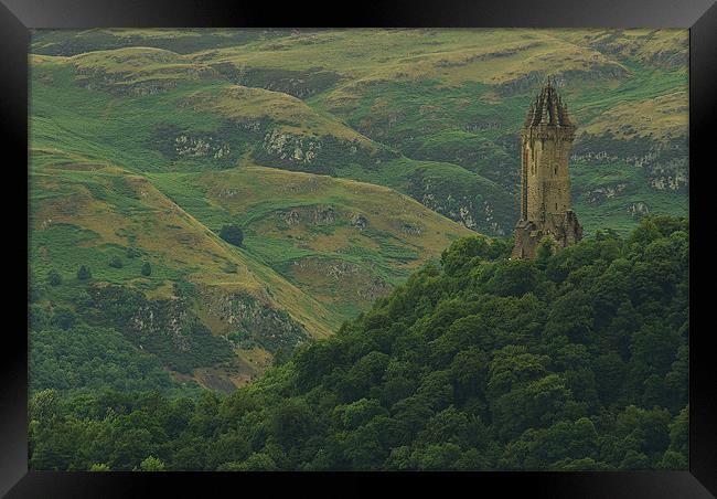 Wallace Monument Framed Print by R K Photography
