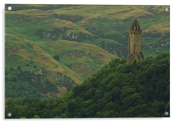 Wallace Monument Acrylic by R K Photography
