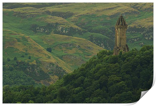 Wallace Monument Print by R K Photography