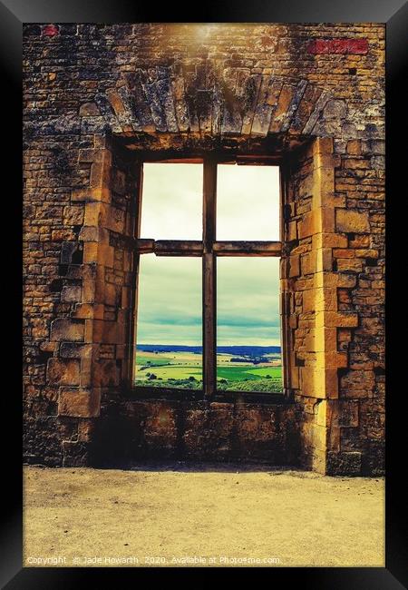 Castle view Framed Print by Jade Howarth