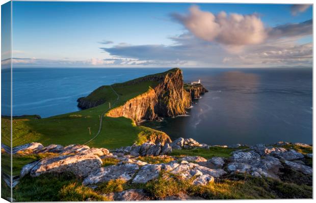Neist Point Lighthouse Isle of Skye  Canvas Print by J.Tom L.Photography
