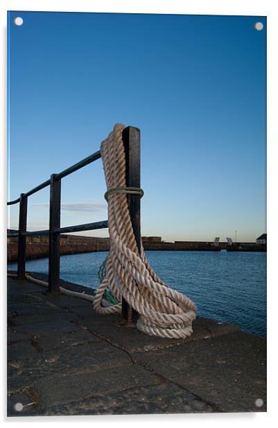 Fishermans Rope Acrylic by Keith Thorburn EFIAP/b