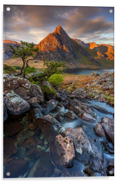 Tryfan and Ogwen Valley Snowdonia North Wales with Acrylic by J.Tom L.Photography