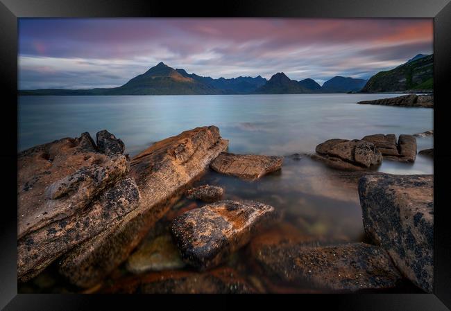 Cuillin Mountains sunrise. Framed Print by J.Tom L.Photography